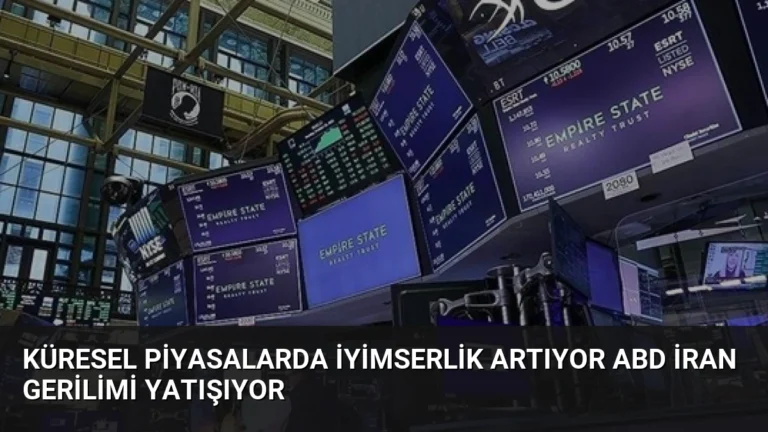 Küresel Piyasalarda İyimserlik Artıyor ABD İran Gerilimi Yatışıyor