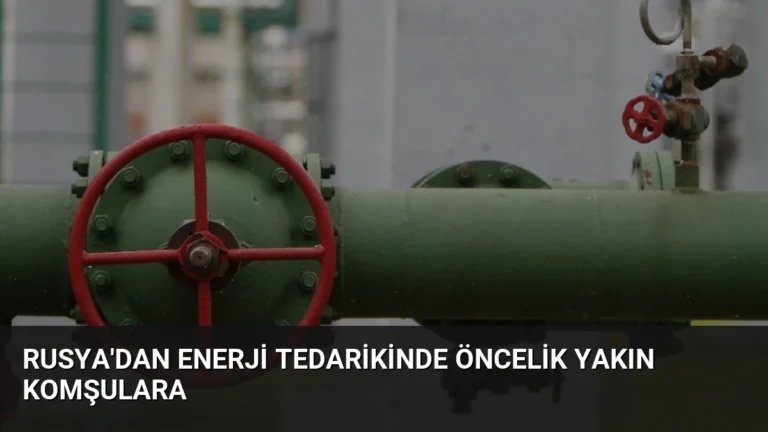 Rusya’dan Enerji Tedarikinde Öncelik Yakın Komşulara