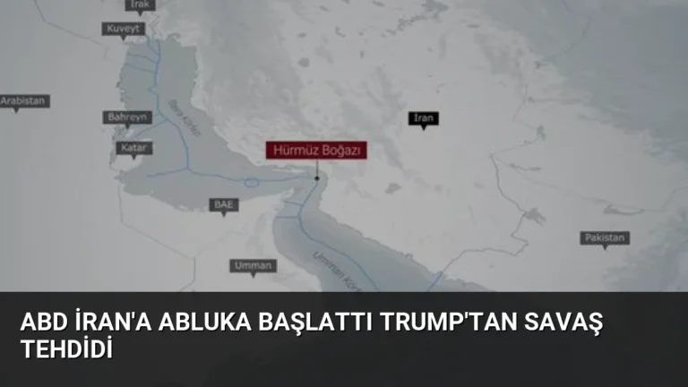 ABD İran’a Abluka Başlattı Trump’tan Savaş Tehdidi
