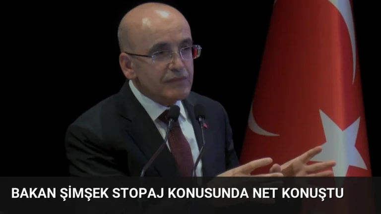 Bakan Şimşek Stopaj Konusunda Net Konuştu