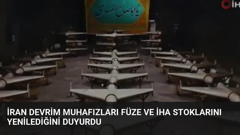 İran Devrim Muhafızları Füze ve İHA Stoklarını Yenilediğini Duyurdu