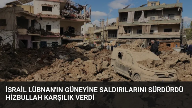 İsrail Lübnan’ın Güneyine Saldırılarını Sürdürdü Hizbullah Karşılık Verdi