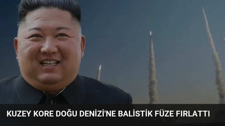Kuzey Kore Doğu Denizi’ne Balistik Füze Fırlattı