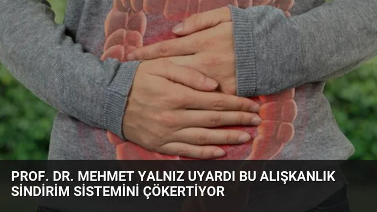Prof. Dr. Mehmet Yalnız Uyardı Bu Alışkanlık Sindirim Sistemini Çökertiyor