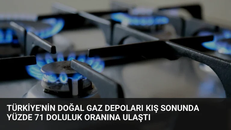 Türkiye’nin Doğal Gaz Depoları Kış Sonunda Yüzde 71 Doluluk Oranına Ulaştı