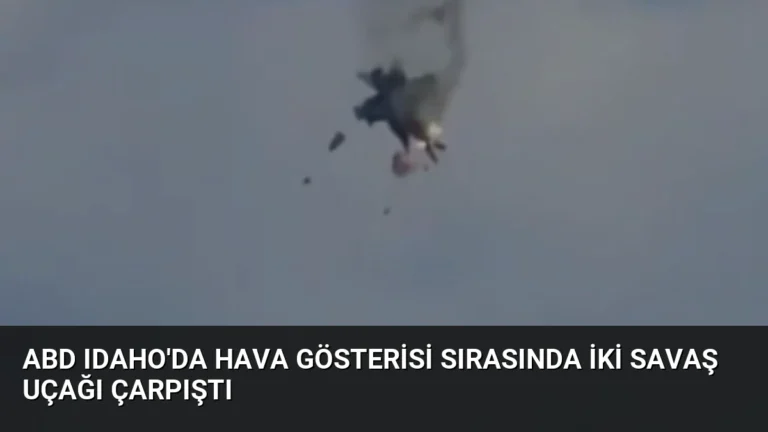 ABD Idaho’da Hava Gösterisi Sırasında İki Savaş Uçağı Çarpıştı