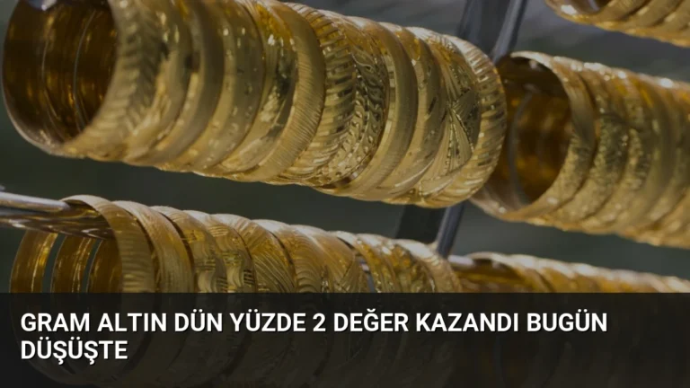 Gram Altın Dün Yüzde 2 Değer Kazandı Bugün Düşüşte