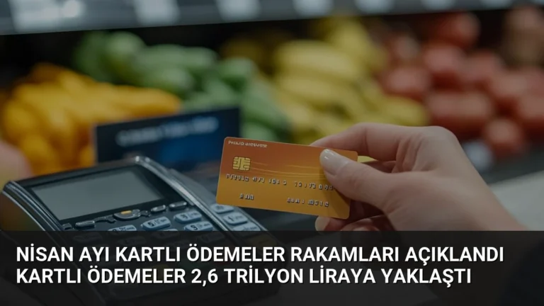 Nisan Ayı Kartlı Ödemeler Rakamları Açıklandı Kartlı Ödemeler 2,6 Trilyon Liraya Yaklaştı