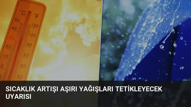 Sıcaklık Artışı Aşırı Yağışları Tetikleyecek Uyarısı