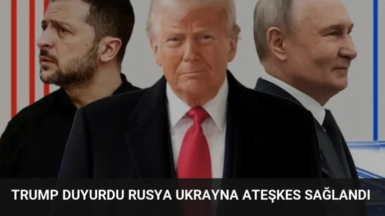 Trump Duyurdu Rusya Ukrayna Ateşkes Sağlandı