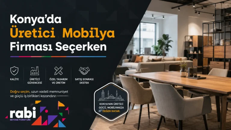 Konya’da Üretici Mobilya Firması Seçerken