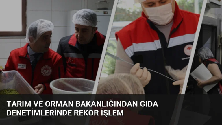 Tarım ve Orman Bakanlığından Gıda Denetimlerinde Rekor İşlem