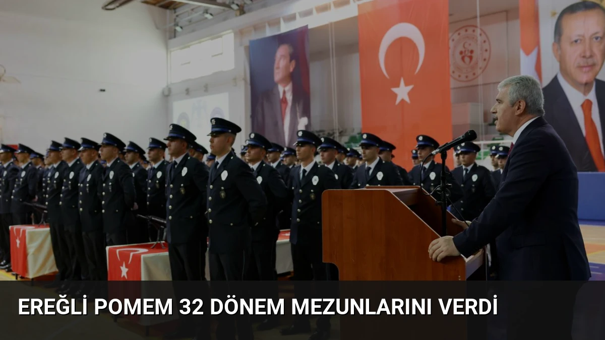 Ereğli POMEM 32 Dönem Mezunlarını Verdi