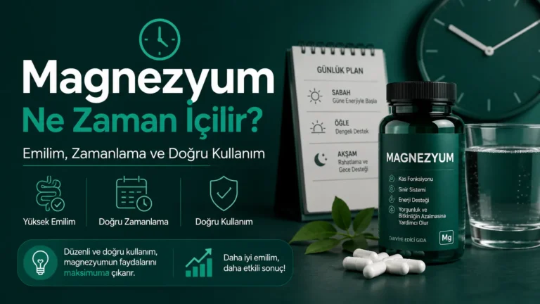 Magnezyum Ne Zaman İçilir? Emilim, Zamanlama ve Doğru Kullanım