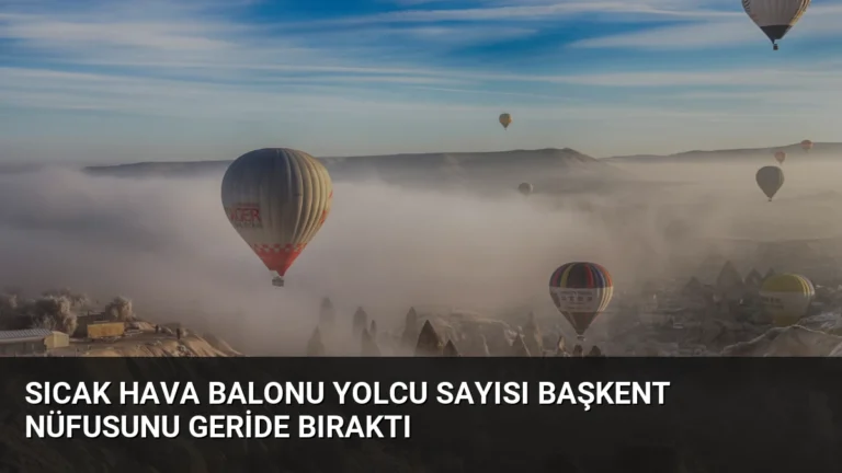 Sıcak Hava Balonu Yolcu Sayısı Başkent Nüfusunu Geride Bıraktı
