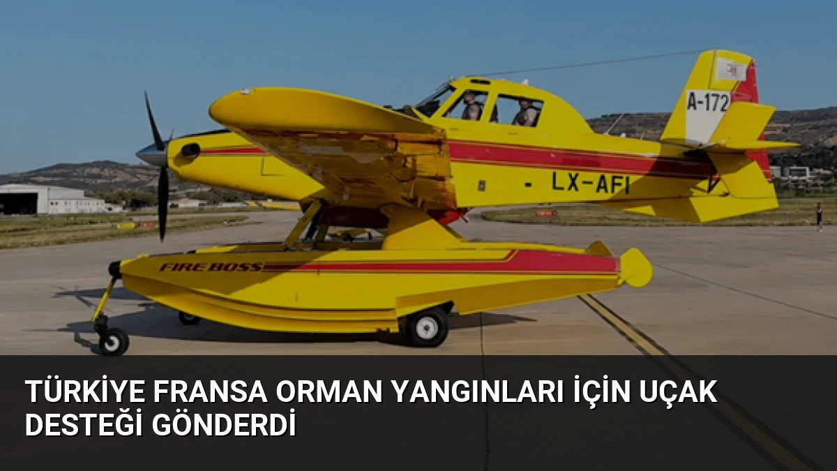 Türkiye Fransa orman yangınları için uçak desteği gönderdi