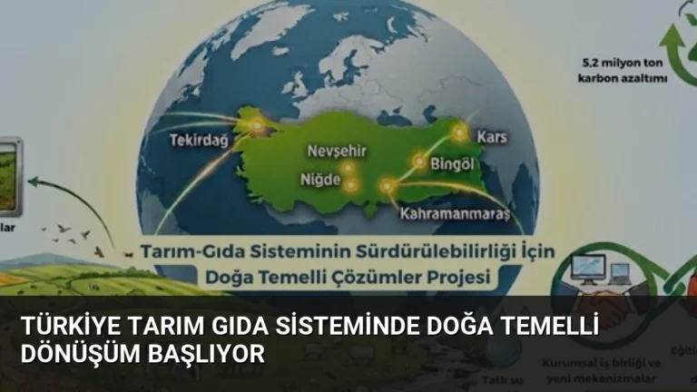 Türkiye Tarım Gıda Sisteminde Doğa Temelli Dönüşüm Başlıyor