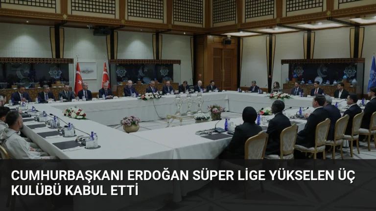 Cumhurbaşkanı Erdoğan Süper Lige Yükselen Üç Kulübü Kabul Etti