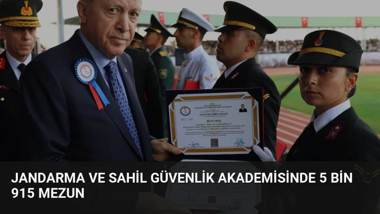Jandarma ve Sahil Güvenlik Akademisinde 5 bin 915 mezun