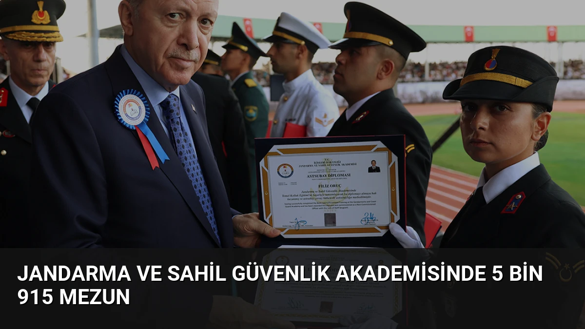 Jandarma ve Sahil Güvenlik Akademisinde 5 bin 915 mezun