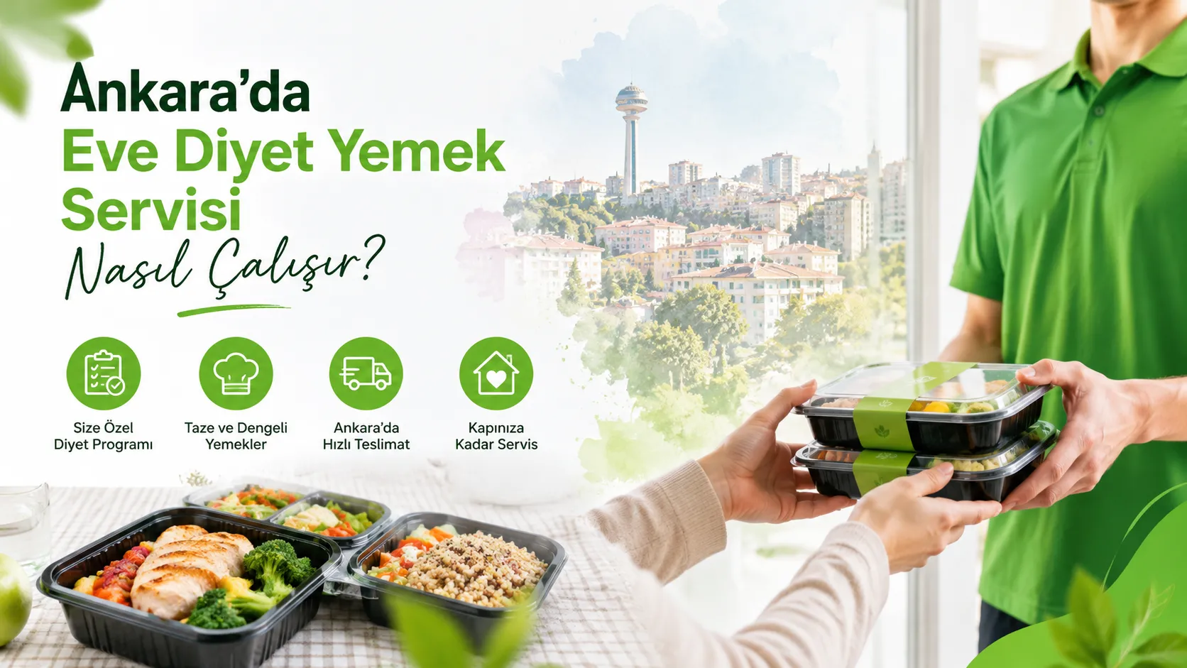 Ankara’da Eve Diyet Yemek Servisi Nasıl Çalışır?