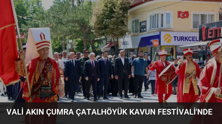 Vali Akın Çumra Çatalhöyük Kavun Festivali’nde