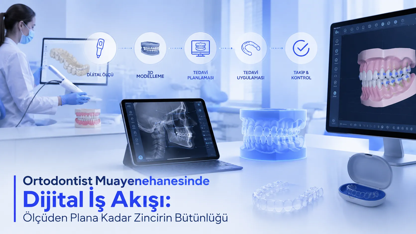 Ortodontist Muayenehanesinde Dijital İş Akışı: Ölçüden Plana Kadar Zincirin Bütünlüğü