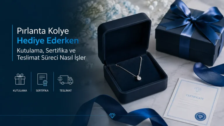 Pırlanta Kolye Hediye Ederken Kutulama, Sertifika ve Teslimat Süreci Nasıl İşler