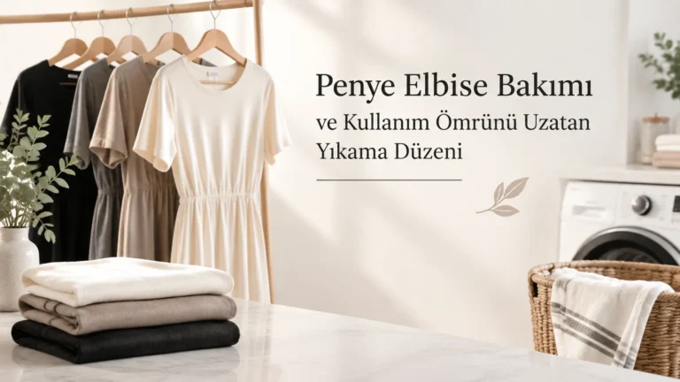 Penye Elbise Bakımı ve Kullanım Ömrünü Uzatan Yıkama Düzeni