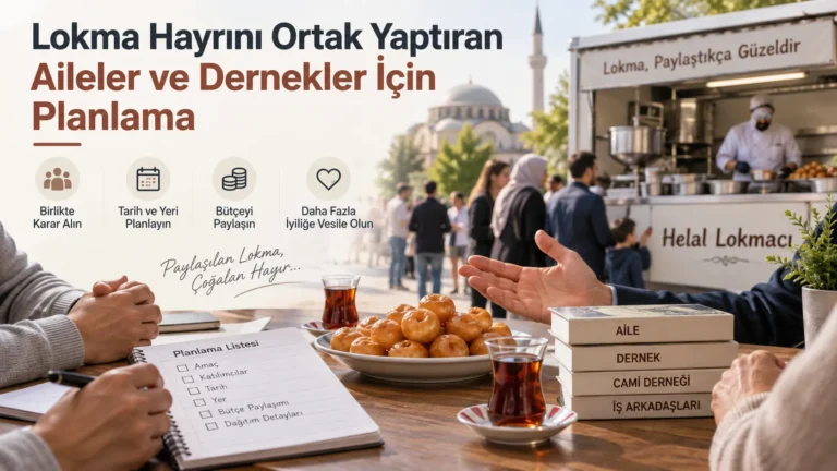 Lokma Hayrını Ortak Yaptıran Aileler ve Dernekler İçin Planlama