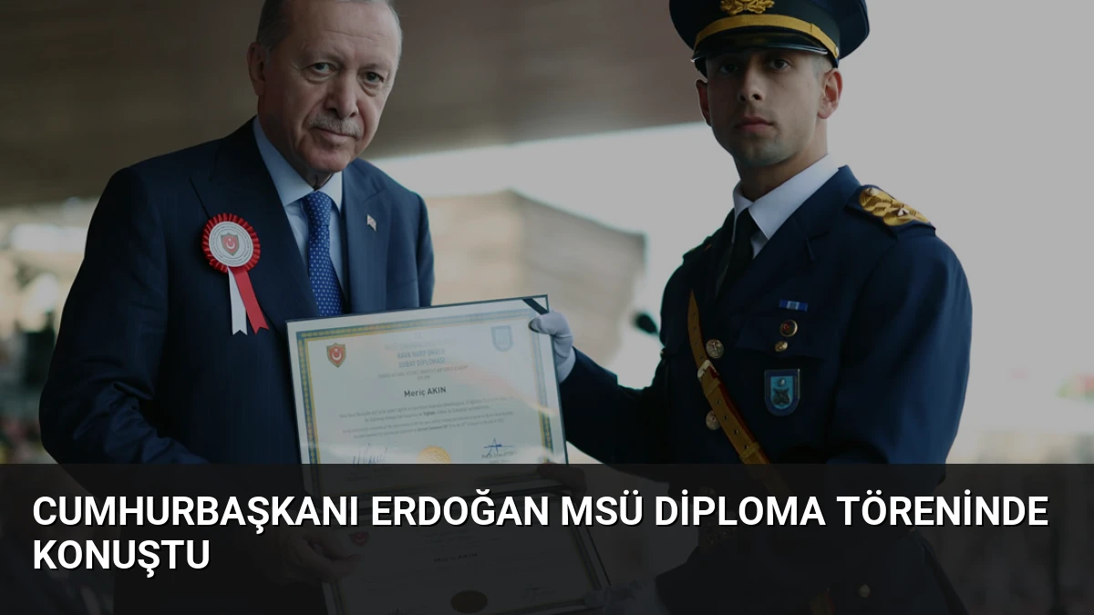Cumhurbaşkanı Erdoğan MSÜ Diploma Töreninde Konuştu
