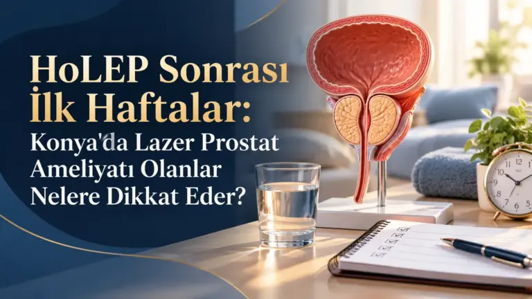 HoLEP Sonrası İlk Haftalar: Konya’da Lazer Prostat Ameliyatı Olanlar Nelere Dikkat Eder?