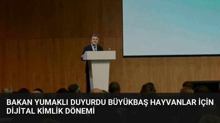 Bakan Yumaklı duyurdu Büyükbaş hayvanlar için dijital kimlik dönemi