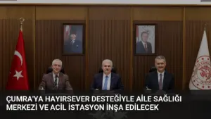 Çumra’ya Hayırsever Desteğiyle Aile Sağlığı Merkezi ve Acil İstasyon İnşa Edilecek