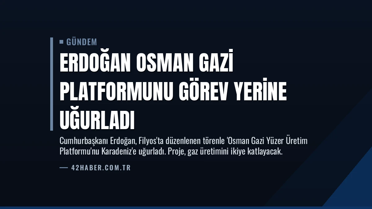 Erdoğan Osman Gazi Platformunu Görev Yerine Uğurladı