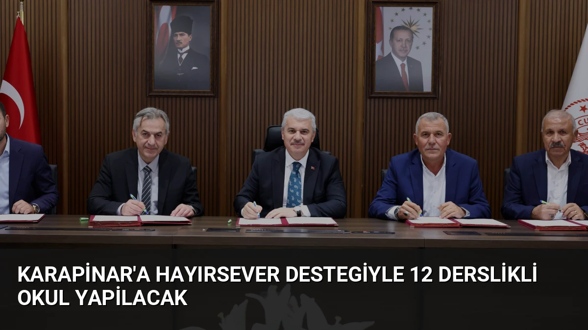 Karapinar’a Hayırsever Destegiyle 12 Derslikli Okul Yapilacak