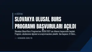 Slovakya Ulusal Burs Programı Başvuruları Açıldı